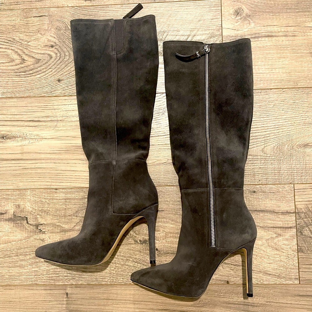 Michael Kors Gray Suede Boots size 7 - never worn!
